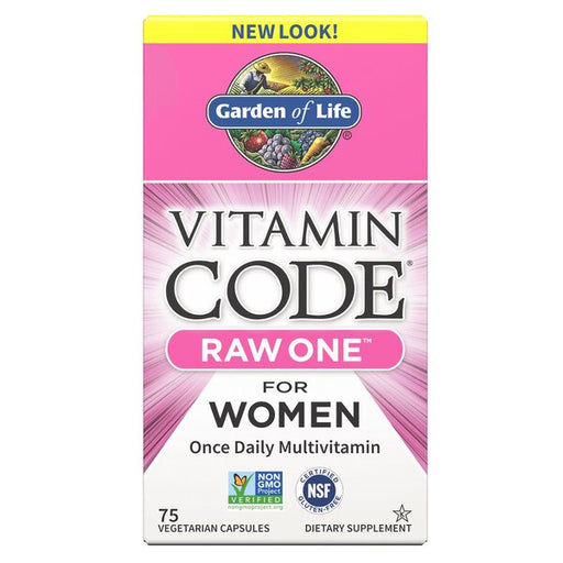 Garden of Life Vitamin Code RAW ONE for Women - 75 vcaps | High-Quality Vitamins & Minerals | MySupplementShop.co.uk