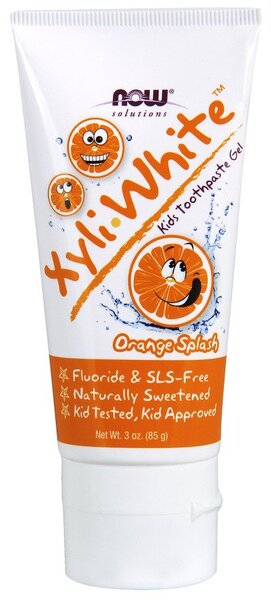 NOW Foods XyliWhite Kids, Orange Splash - 85g - Health and Wellbeing at MySupplementShop by NOW Foods