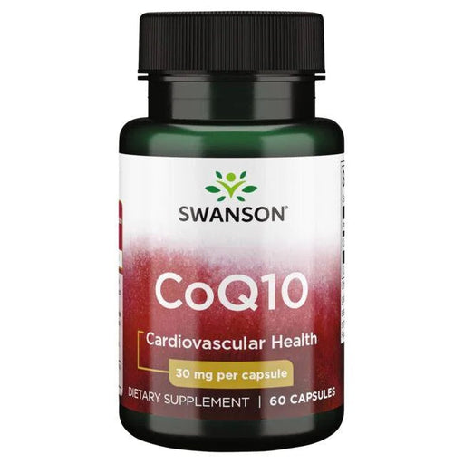 Swanson CoQ10, 30mg - 60 caps | High-Quality Health and Wellbeing | MySupplementShop.co.uk