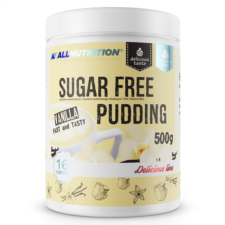 Allnutrition Sugar Free Pudding, Vanilla - 500g | High-Quality Combination Multivitamins & Minerals | MySupplementShop.co.uk