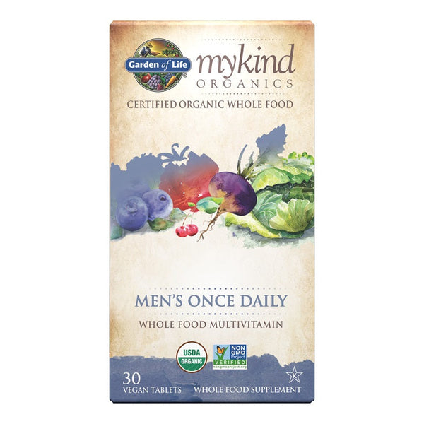 Garden of Life Mykind Organics Men's Once Daily - 30 vegan tabs | High-Quality Vitamins & Minerals | MySupplementShop.co.uk