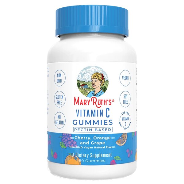 MaryRuth Organics Vitamin C Gummies, Cherry, Orange & Grape - 60 gummies | High-Quality Sports Supplements | MySupplementShop.co.uk