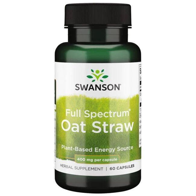 Swanson Full Spectrum Oat Straw, 400mg - 60 caps - Health and Wellbeing at MySupplementShop by Swanson