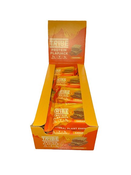 Tribe Protein Flapjack, Caramel - 12 x 50g - Protein Bars at MySupplementShop by Tribe