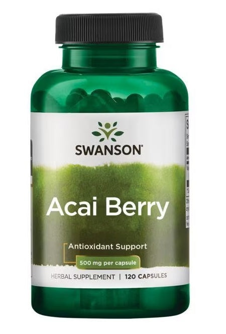 Swanson Acai Berry, 500mg - 120 caps - Health and Wellbeing at MySupplementShop by Swanson