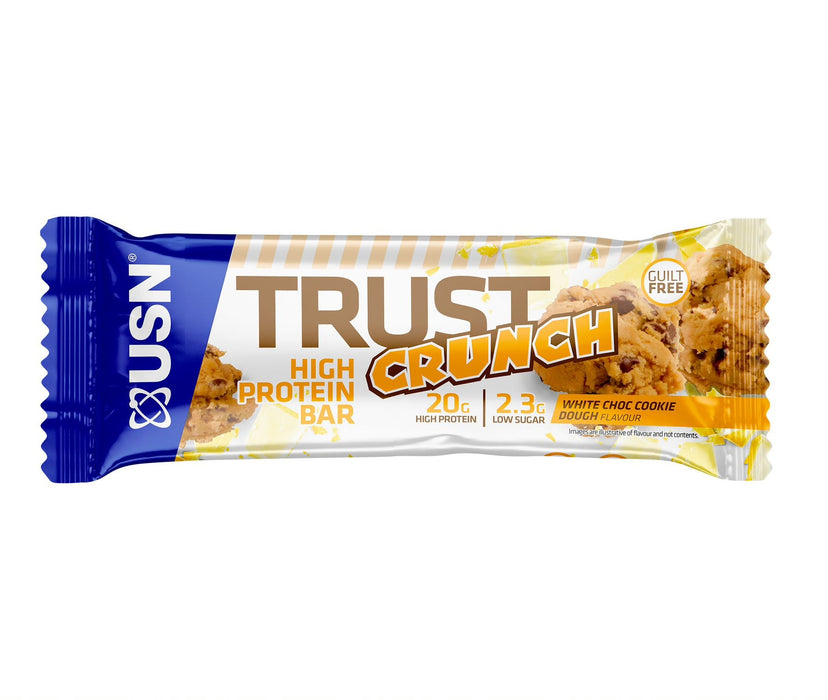 USN TRUST Crunch Protein Bars 12 x 60g | High-Quality Sports Nutrition | MySupplementShop.co.uk