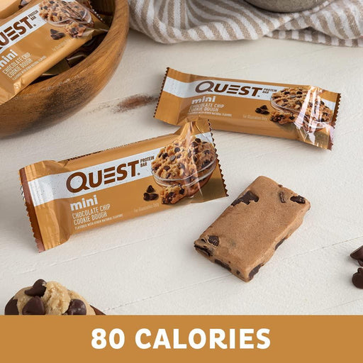 Quest Nutrition Mini Protein Bar 8x32g Chocolate Chip Cookie Dough - Health Foods at MySupplementShop by Quest Nutrition